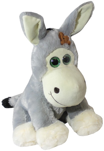 PL.ESEL,38CM,GRÜNE AUGEN