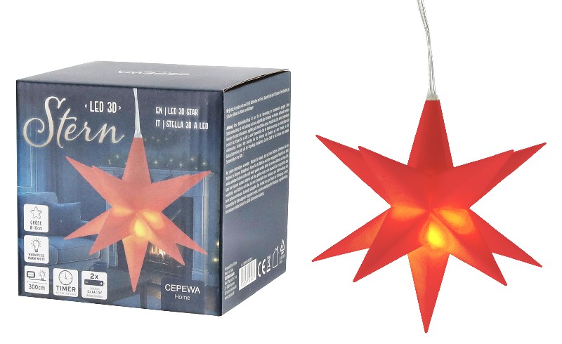 STERN KUNSTSTOFF 3D LED