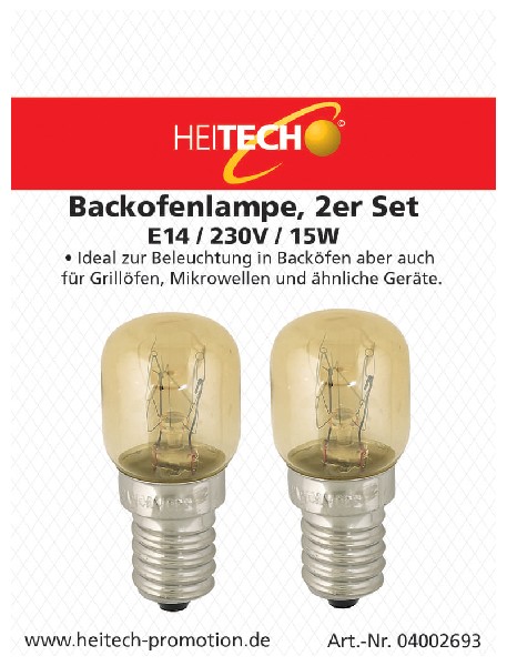 BACKOFENLAMPE 15W,2ER SB