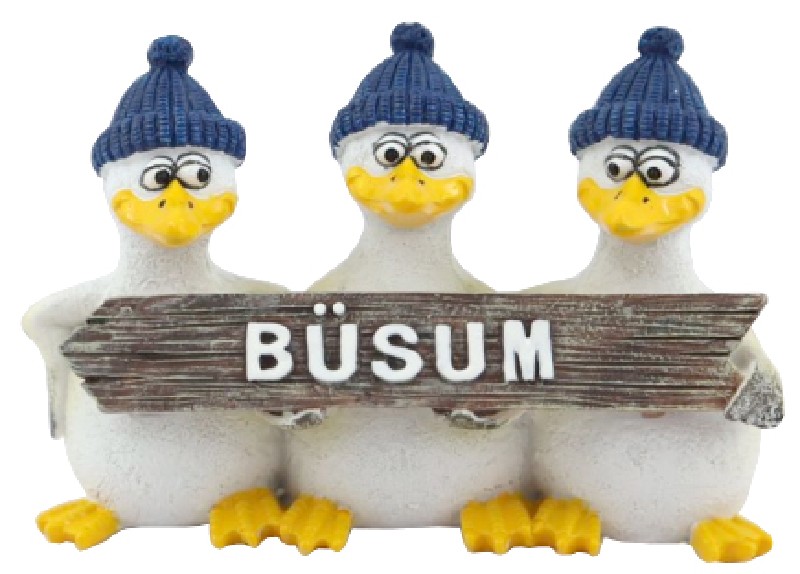 MÖWE(3)SCHILD,9CM,BÜSUM