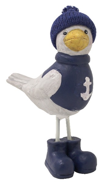 MÖWE,KERAMIK,STRICKM.17CM
