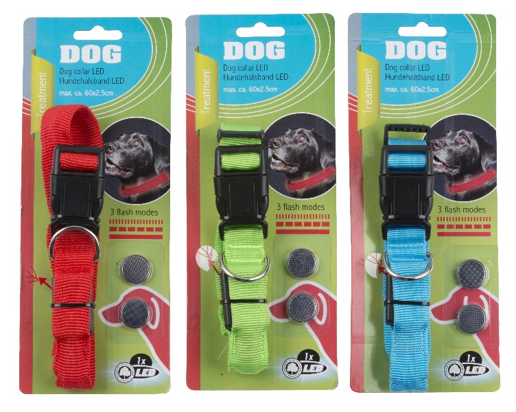 HUNDEHALSBAND+LED,3FA.SB