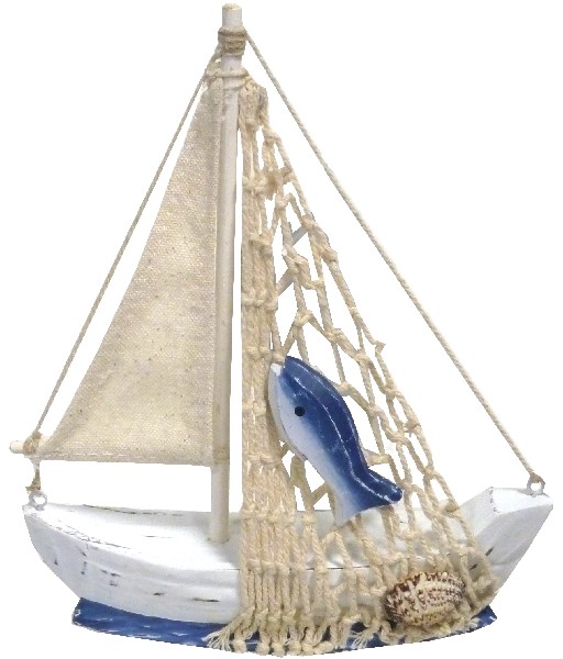 SEGELBOOT+NETZ+FISCH 17CM