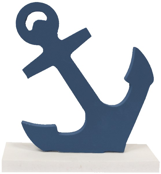 ANKER,SCHRÄG,BLAU,18CM