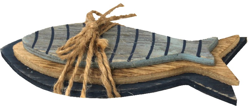 HO.FISCH-SET,3ER 11CM