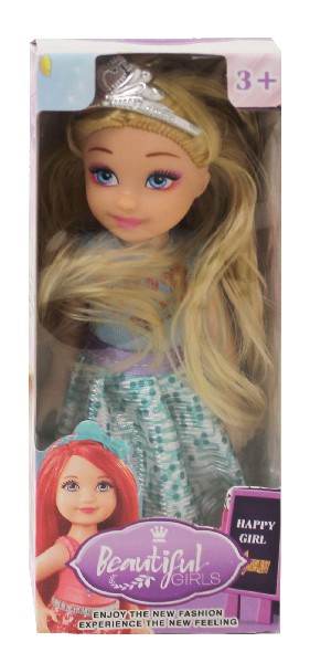 PUPPE,14CM,6FA.SORT. I.D.