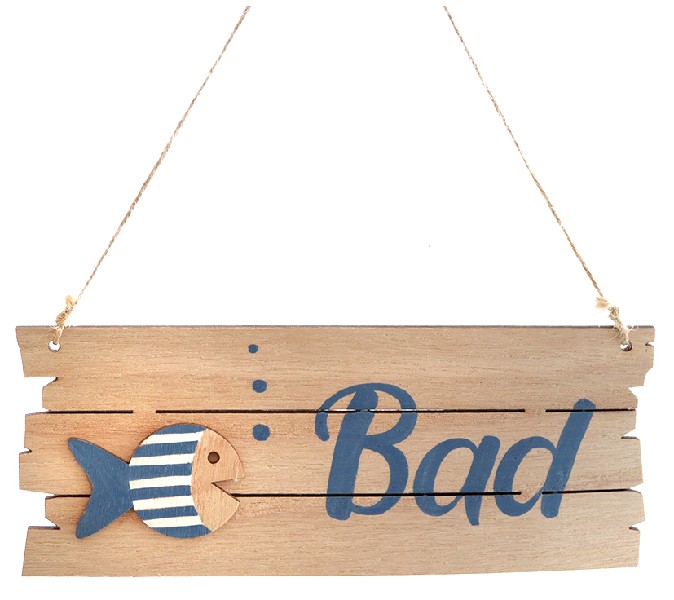 SCHILD,HOLZ,FISCH,BAD