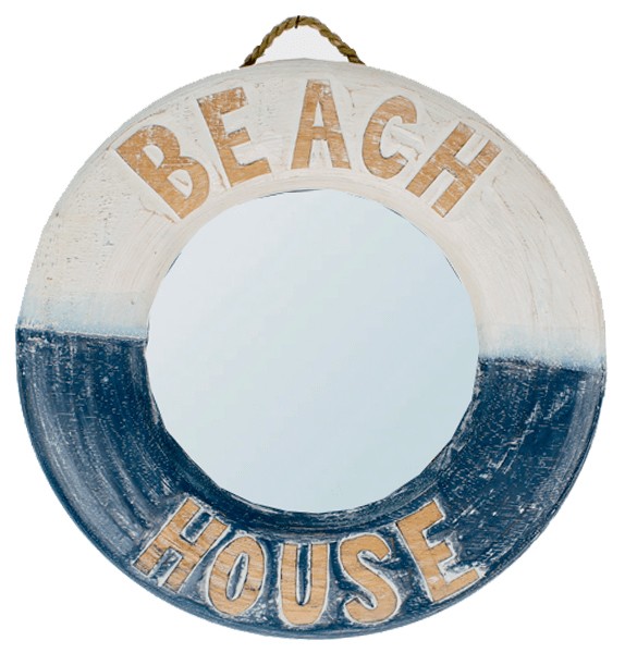 R-RING+SPIEGEL,HOLZ,40CM