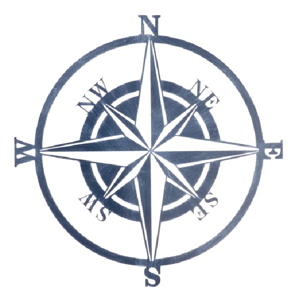 KOMPASSROSE,BLAU,45CMD,2F