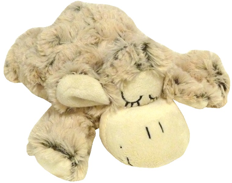 PL.SCHAF,BRAUN,LIEG.,18CM