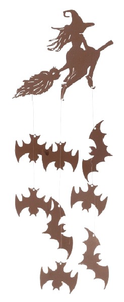 HEXE M.FLEDERMAUS AM SEIL