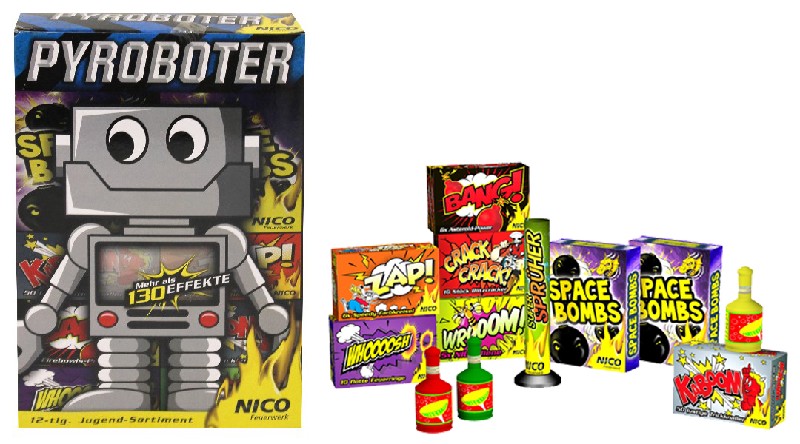 PYROBOTER,12 TEILE, BOX