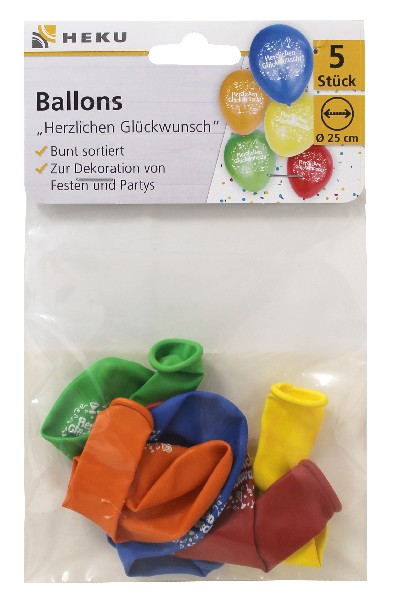 BALLON,HERZL.GLÜCK.5ER,SB