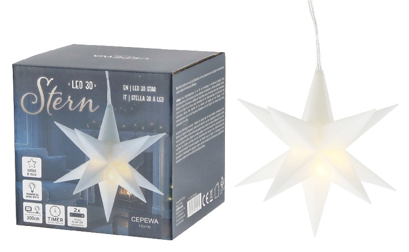 STERN KUNSTSTOFF 3D LED