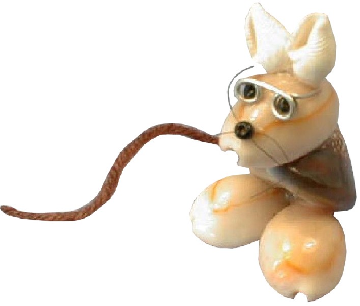 MAUS MIT BRILLE KLEIN