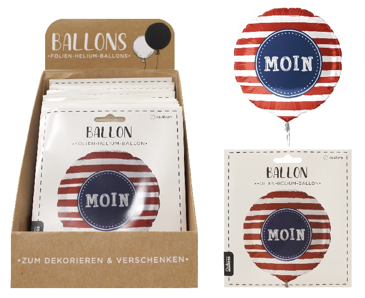 FOLIENBALLON MOIN,45CM,SB