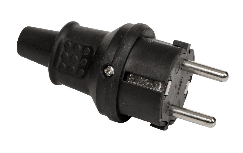 STECKER,GUMMI,SCHWARZ