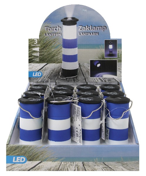 LAMPE,BLAU/WEIß,LED.I.D.