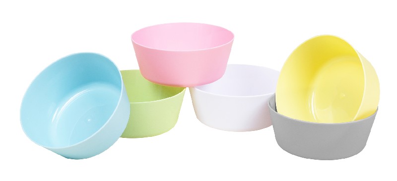 SCHALEN 6ER 12X5CM BUNT