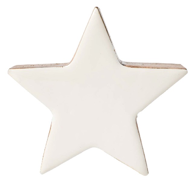 STERN 15CM LACK WEISS