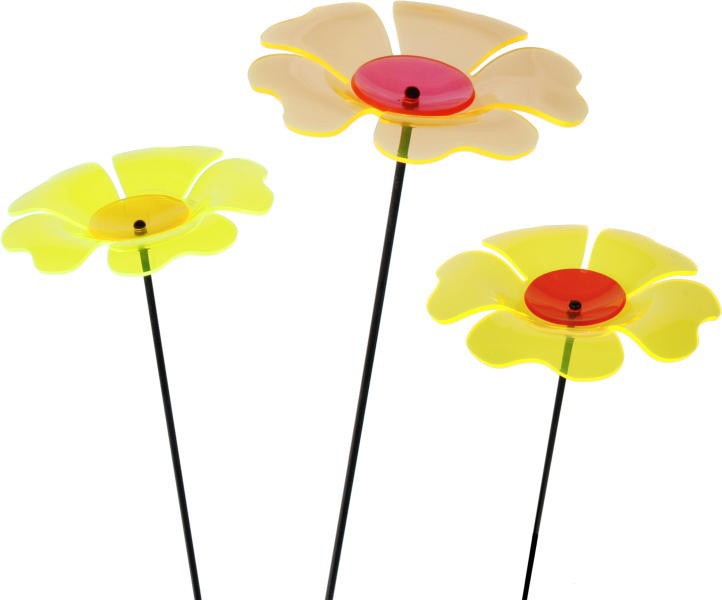 GARTENSTECKER MOHN,75CM