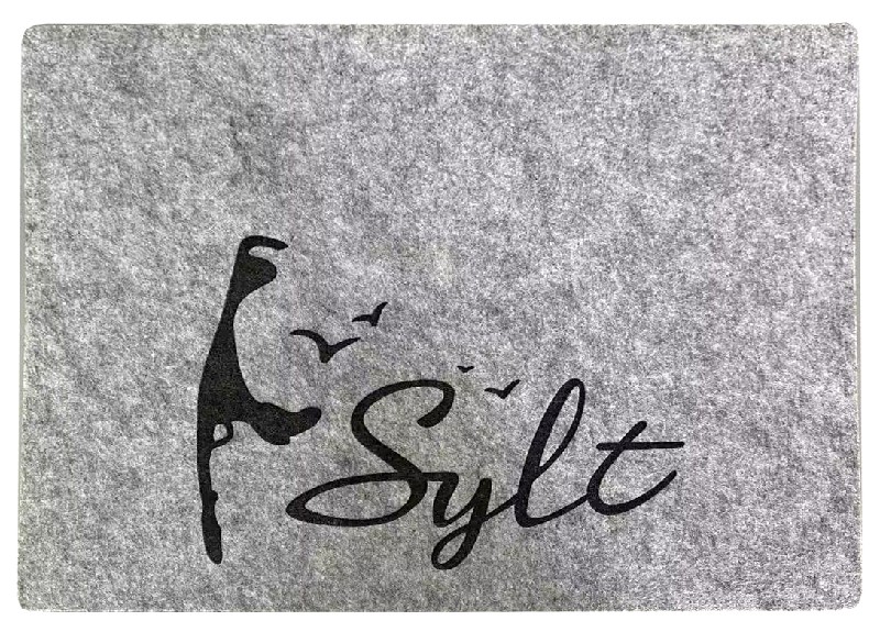 TISCHSET,FILZ,GRAU,SYLT