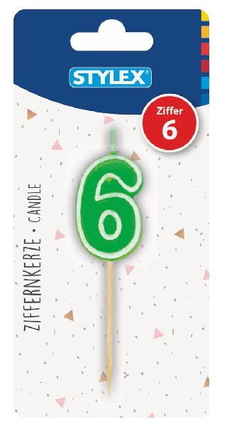 ZIFFERNKERZE "6" 1ER SB