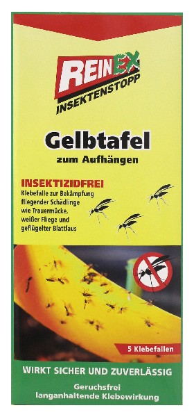 GELBTAFEL 5ER KLEBEFALLE