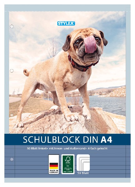 BLOCK A4/50 BL.GEL. LIN.