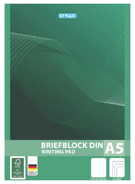 SCHREIBBLOCK A5/50BL.UNL.