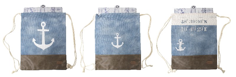 GYMBAG,VINTAGE,MARITIM,5F