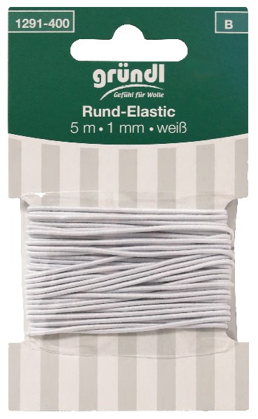 GUMMIKOR.ELAST.5M WEIß SB
