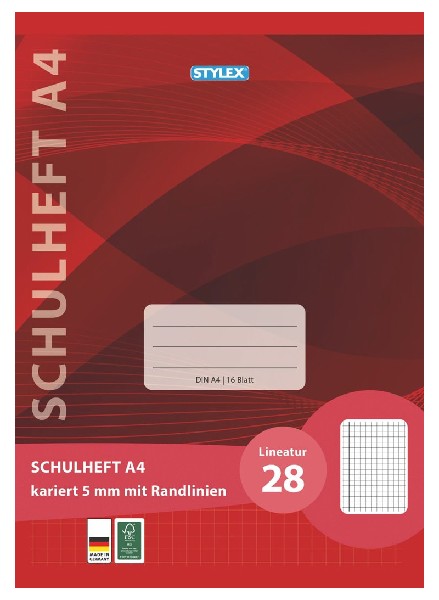 SCHULHEFT A4 LINEATUR 28