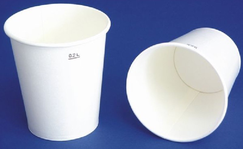 HARTPAPIER BECHER WEISS