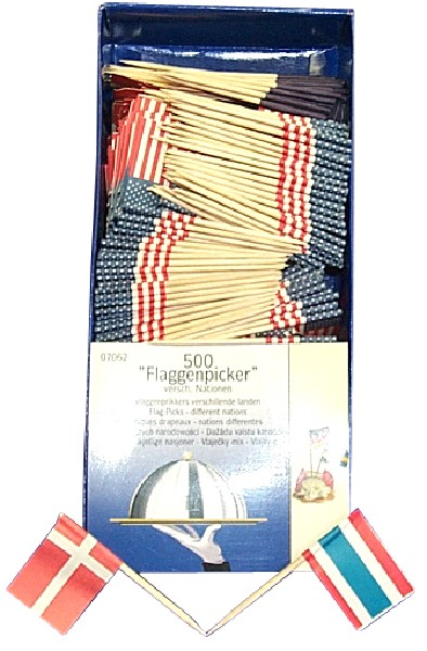 FLAGGENPICKER 500ER SORT.