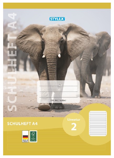 SCHULHEFT A4 LINEATUR 2