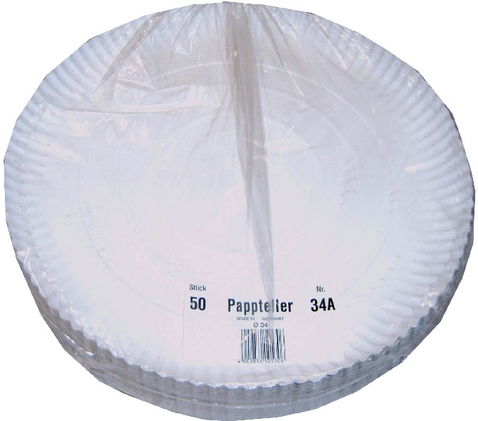 PAPPTELLER RUND 34X3CM