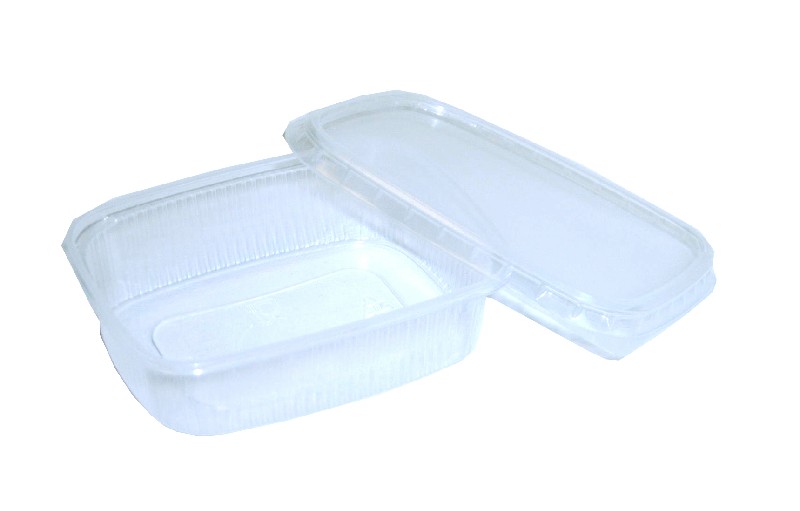 SALATBECHER PP ECKIG 125G
