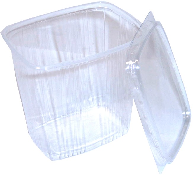 SALATBECHER PP ECKIG 500G