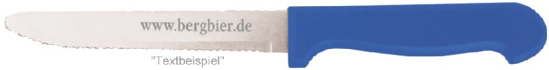 MESSER,23cm,LASERUNG,BLAU
