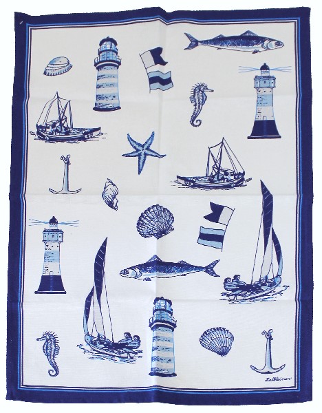 GESCHIRRT.MARITIM,BL/WEIS