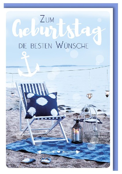 KARTE, GEBURTSTAG MARITIM