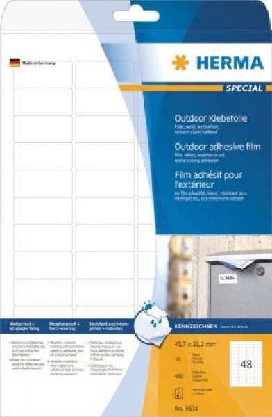 HERMA SUPERPR.ETI.OUTDOOR