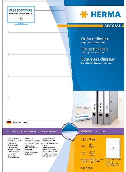 RUECKENSCHILDER,SUPERPR.