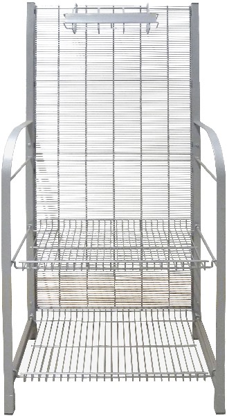GERÄT SILBER 37X151X60CM