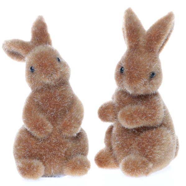 HASE POLY BEFL. 9CM BRAUN