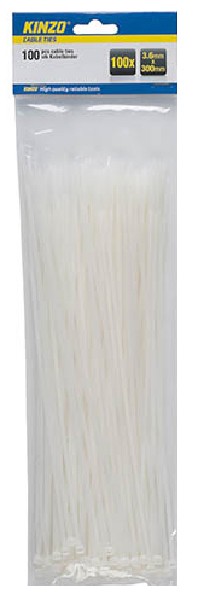 KABELBINDER,30CM,100ER,SB