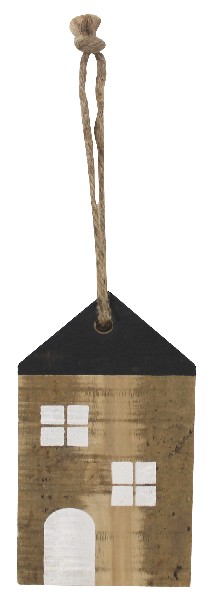 HOLZBRETT HAUS 18X10CM