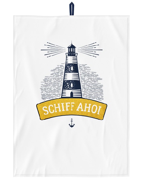 GESCHIRRTUCH,SCHIFF AHOI