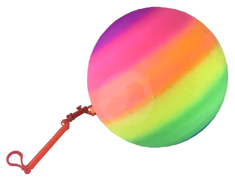 REGENBOGENBALL MIT SCHNUR